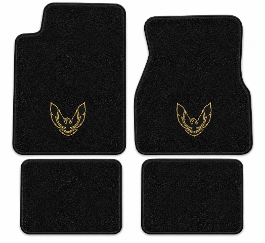 1993-2002 Pontiac Firebird Molded Cutpile Floor Mats with Embroidered Logo Choices - 4-Piece - product details image 2