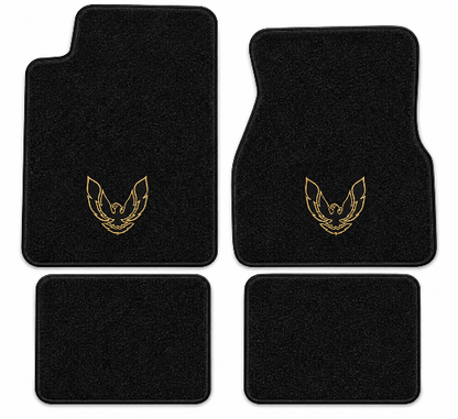 1993-2002 Pontiac Firebird Molded Cutpile Floor Mats with Embroidered Logo Choices - 4-Piece - product details image 2