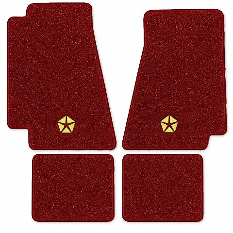 1983-1989 Chrysler Fifth Avenue Cutpile Floor Mats with Embroidered Logo Choices - 4-Piece - product image