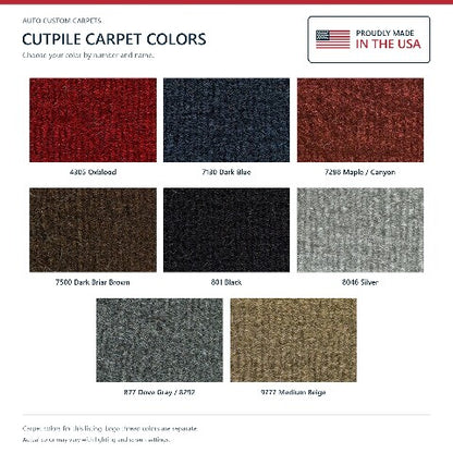 1983-1989 Chrysler Fifth Avenue Cutpile Floor Mats with Embroidered Logo Choices - 4-Piece - product details image 6