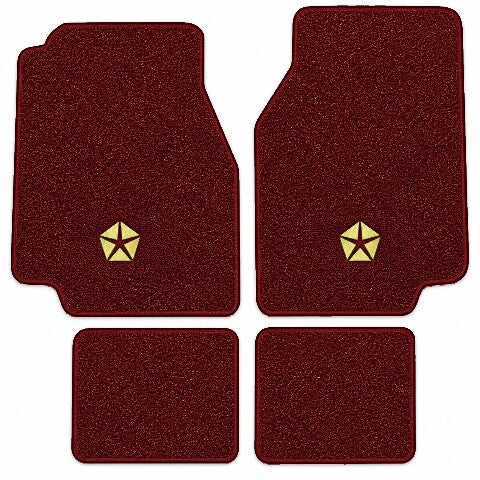 1975-1979 Chrysler Cordoba Cutpile Floor Mats with Embroidered Logo Choices - 4-Piece - product image