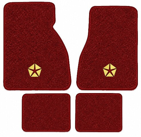 1980-1983 Chrysler Cordoba Cutpile Floor Mats with Embroidered Logo Choices - 4-Piece - product image