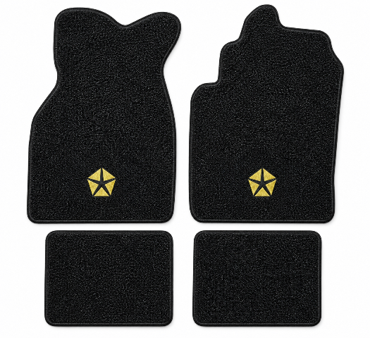1984-1986 Chrysler Laser Cutpile Floor Mats with Embroidered Logo Choices - 4-Piece - product details image 2