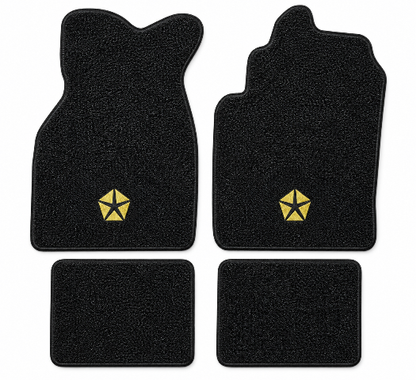 1984-1986 Chrysler Laser Cutpile Floor Mats with Embroidered Logo Choices - 4-Piece - product details image 2