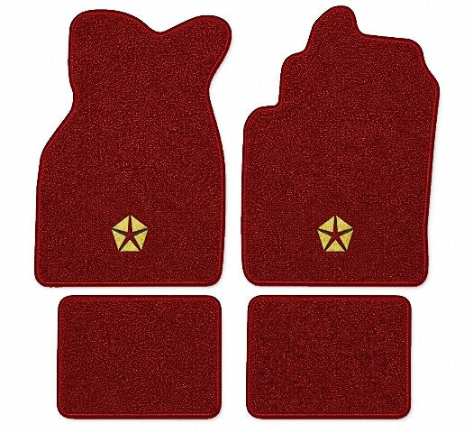 1984-1986 Chrysler Laser Cutpile Floor Mats with Embroidered Logo Choices - 4-Piece - product image