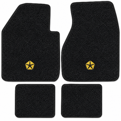 1962-1973 Chrysler New Yorker Loop Floor Mats with Embroidered Logo Choices - 4-Piece - product details image 2