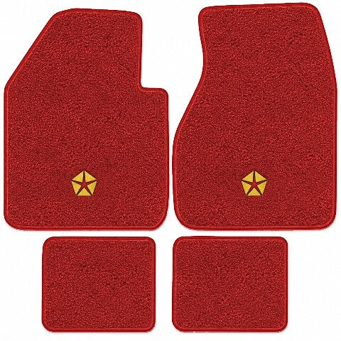 1962-1973 Chrysler New Yorker Loop Floor Mats with Embroidered Logo Choices - 4-Piece - product image