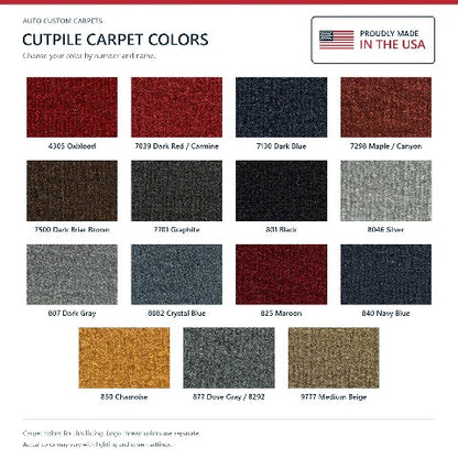 1983-1988 Chrysler New Yorker Cutpile Floor Mats with Embroidered Logo Choices - 4-Piece - product details image 6