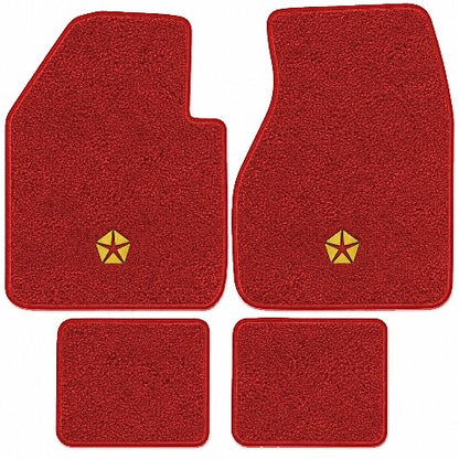 1962-1973 Chrysler Newport Loop Floor Mats with Embroidered Logo Choices - 4-Piece - product image