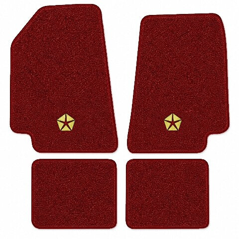1979-1981 Chrysler Newport Cutpile Floor Mats with Embroidered Logo Choices - 4-Piece - product image