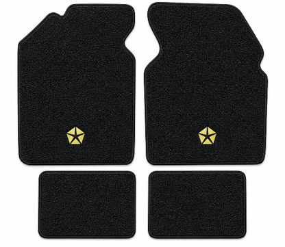 1982-88 Chrysler Town & Country 4DR Wagon Floor Mats with Embroidered Logo Choices - 4-Piece - product details image 2