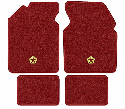 1982-88 Chrysler Town & Country 4DR Wagon Floor Mats with Embroidered Logo Choices - 4-Piece - product image
