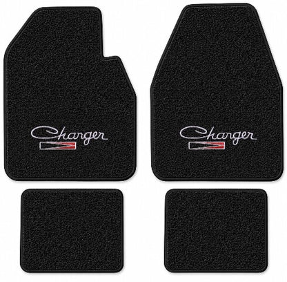 1966-1970 Dodge Charger Auto Loop Floor Mats with Embroidered Logo Choices - 4-Piece - product details image 5