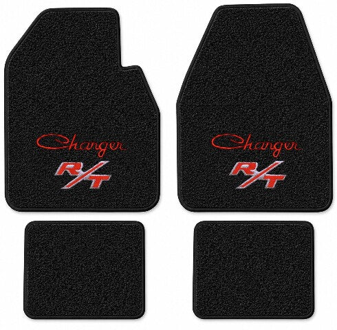 1966-1970 Dodge Charger Auto Loop Floor Mats with Embroidered Logo Choices - 4-Piece - product details image 6