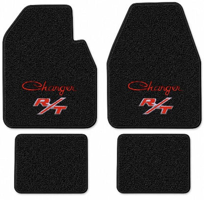 1966-1970 Dodge Charger Auto Loop Floor Mats with Embroidered Logo Choices - 4-Piece - product details image 6