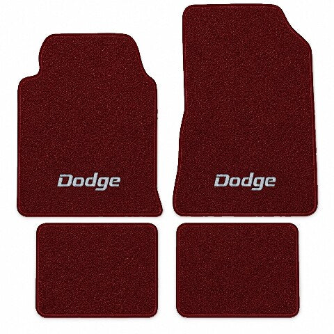 1984-1986 Dodge Conquest Cutpile Floor Mats with Embroidered Logo Choices - 4-Piece - product image