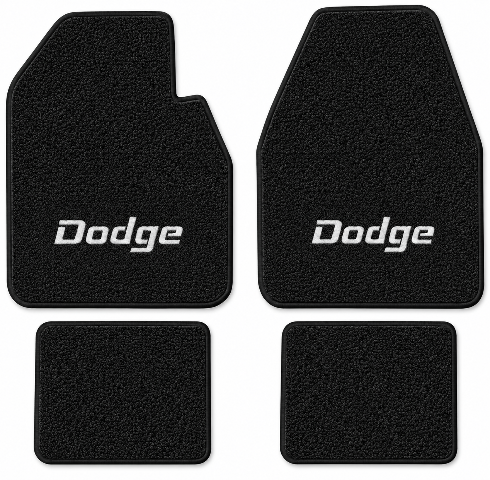 1966-1970 Dodge Coronet Auto Loop Floor Mats with Embroidered Logo Choices - 4-Piece - product details image 2