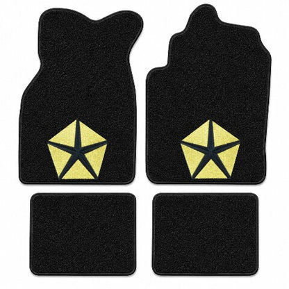 1984-1993 Dodge Daytona Cutpile Floor Mats with Embroidered Logo Choices - 4-Piece - product details image 3