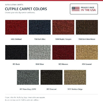 1984-1993 Dodge Daytona Cutpile Floor Mats with Embroidered Logo Choices - 4-Piece - product details image 7