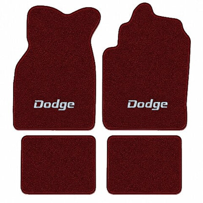 1984-1993 Dodge Daytona Cutpile Floor Mats with Embroidered Logo Choices - 4-Piece - product image