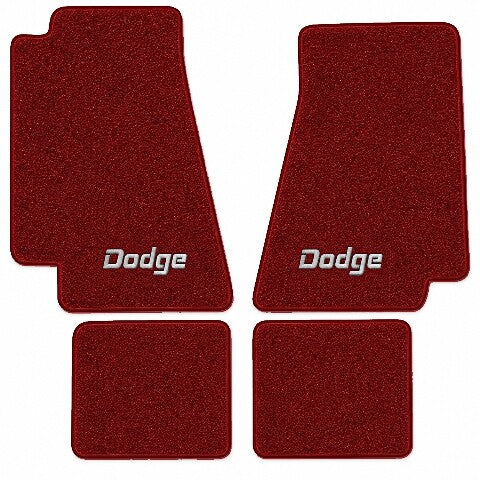 1977-1989 Dodge Diplomat Cutpile Floor Mats with Embroidered Logo Choices - 4-Piece - product image