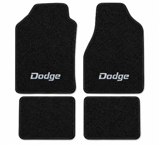 1988-1990 Dodge Dynasty Cutpile Floor Mats with Embroidered Logo Choices - 4-Piece - product details image 2