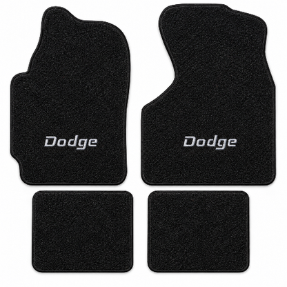 1985-1989 Dodge Lancer Cutpile Floor Mats with Embroidered Logo Choices - 4-Piece - product details image 2