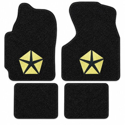 1985-1989 Dodge Lancer Cutpile Floor Mats with Embroidered Logo Choices - 4-Piece - product details image 3