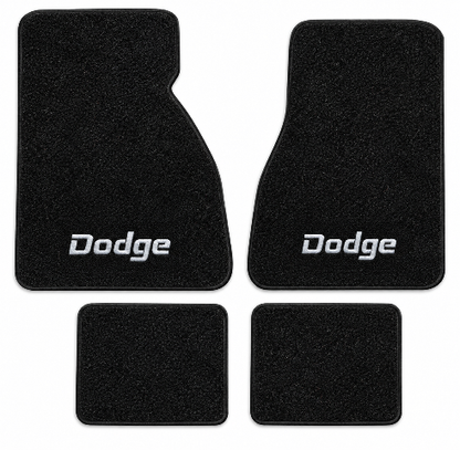 1980-1983 Dodge Mirada Cutpile Floor Mats with Embroidered Logo Choices - 4-Piece - product details image 2