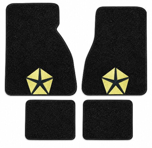 1980-1983 Dodge Mirada Cutpile Floor Mats with Embroidered Logo Choices - 4-Piece - product details image 3