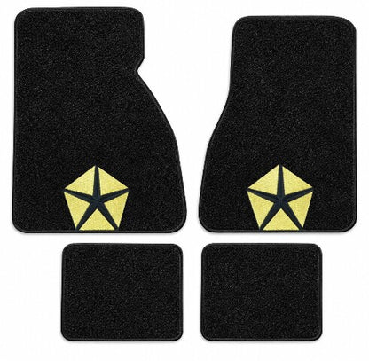 1980-1983 Dodge Mirada Cutpile Floor Mats with Embroidered Logo Choices - 4-Piece - product details image 3