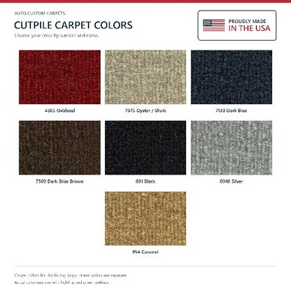 1980-1983 Dodge Mirada Cutpile Floor Mats with Embroidered Logo Choices - 4-Piece - product details image 7