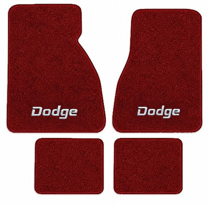 1980-1983 Dodge Mirada Cutpile Floor Mats with Embroidered Logo Choices - 4-Piece - product image