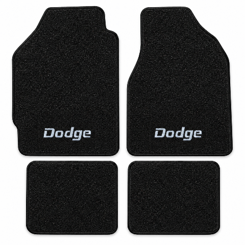 1987-1994 Dodge Shadow Cutpile Floor Mats with Embroidered Logo Choices - 4-Piece - product details image 2