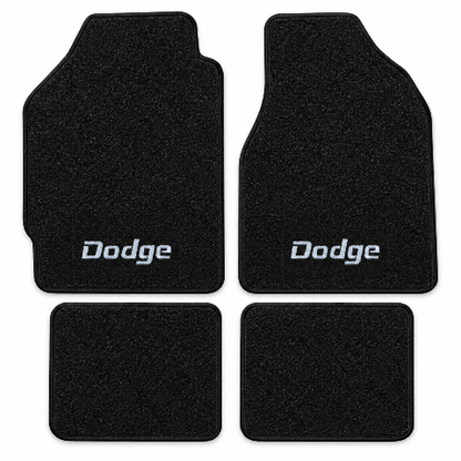 1987-1994 Dodge Shadow Cutpile Floor Mats with Embroidered Logo Choices - 4-Piece - product details image 2