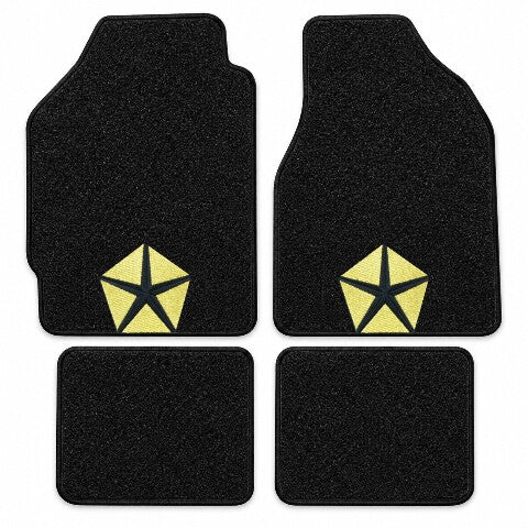 1987-1994 Dodge Shadow Cutpile Floor Mats with Embroidered Logo Choices - 4-Piece - product details image 3