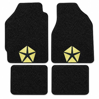 1987-1994 Dodge Shadow Cutpile Floor Mats with Embroidered Logo Choices - 4-Piece - product details image 3
