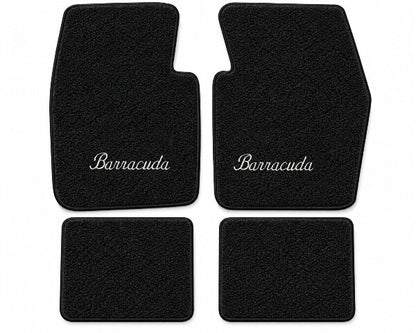 1970-1973 Plymouth Barracuda Loop Floor Mats with Embroidered Logo Choices - 4-Piece - product details image 3