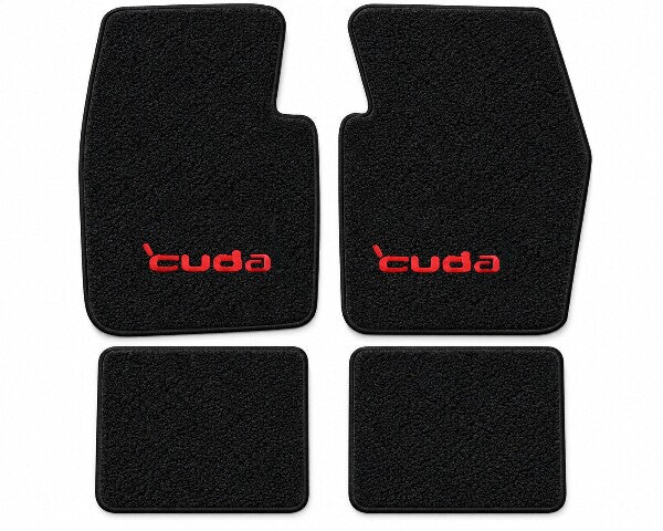 1970-1973 Plymouth Barracuda Loop Floor Mats with Embroidered Logo Choices - 4-Piece - product details image 4
