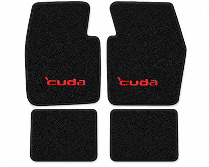 1970-1973 Plymouth Barracuda Loop Floor Mats with Embroidered Logo Choices - 4-Piece - product details image 4