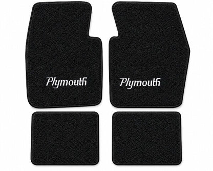 1970-1973 Plymouth Barracuda Loop Floor Mats with Embroidered Logo Choices - 4-Piece - product details image 5