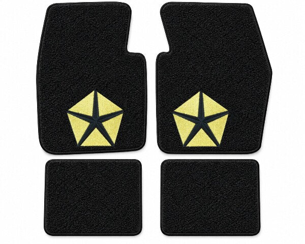 1970-1973 Plymouth Barracuda Loop Floor Mats with Embroidered Logo Choices - 4-Piece - product details image 6