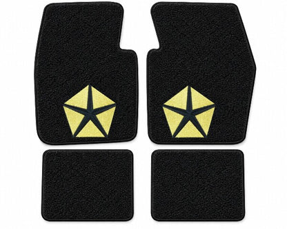 1970-1973 Plymouth Barracuda Loop Floor Mats with Embroidered Logo Choices - 4-Piece - product details image 6