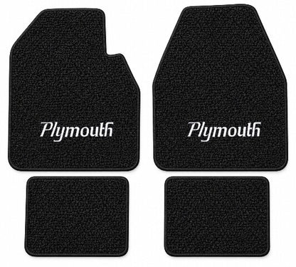 1966-1970 Plymouth Belvedere Auto Loop Floor Mats with Embroidered Logo Choices - 4-Piece - product details image 3