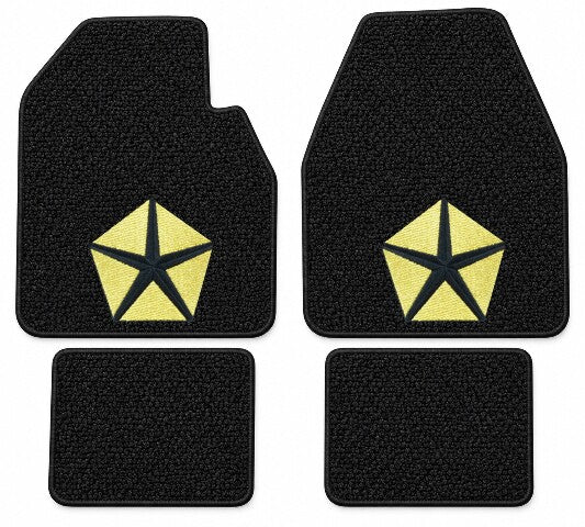 1966-1970 Plymouth Belvedere Auto Loop Floor Mats with Embroidered Logo Choices - 4-Piece - product details image 4