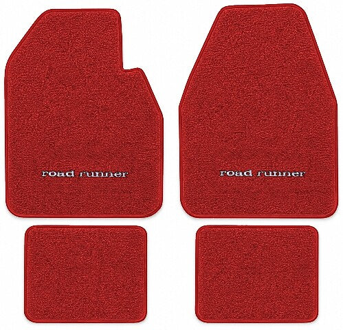 1968-1973 Plymouth Road Runner Auto Loop Floor Mats with Embroidered Logo Choices - 4-Piece - product image
