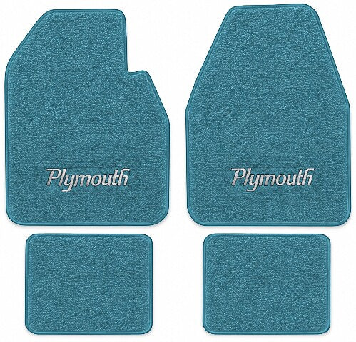 1970 Plymouth Superbird Loop Floor Mats with Embroidered Logo Choices - 4-Piece - product image