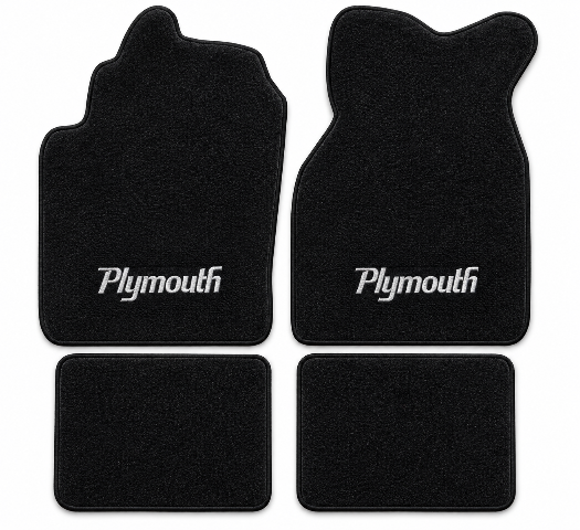 1983-1987 Plymouth Turismo Cutpile Floor Mats with Embroidered Logo Choices - 4-Piece - product details image 2