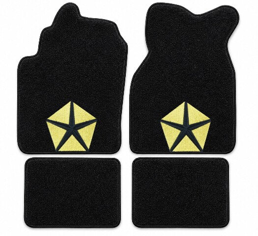 1983-1987 Plymouth Turismo Cutpile Floor Mats with Embroidered Logo Choices - 4-Piece - product details image 3