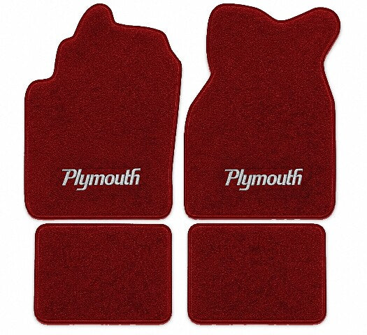 1983-1987 Plymouth Turismo Cutpile Floor Mats with Embroidered Logo Choices - 4-Piece - product image